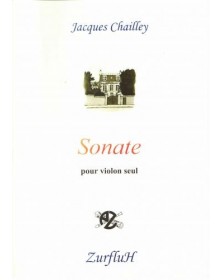 Sonate pour violon seul - CHAILLEY Jacques | Zurfluh