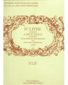 4ème livre de pièces à 2  violes - CAIX D'HERVELOIS (DE) Louis/CHARBONNIER Jean-Louis | Zurfluh