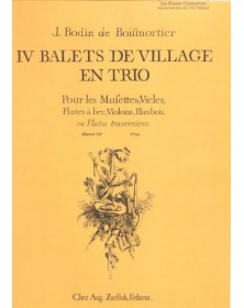 Ballets de village pour les muses (4) - BODIN DE BOISMORTIER Joseph | Zurfluh