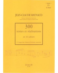 300 Textes et réalisations Cahier 13 (Textes) - RAYNAUD Jean-Claude | Zurfluh