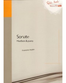 Sonate pour hautbois et piano - AUBIN Francine | Zurfluh