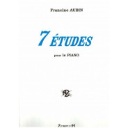 Études (7) pour piano - AUBIN Francine | Zurfluh