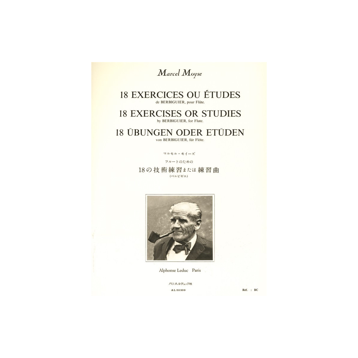 Marcel Moyse : 18 Exercises ou Études de Berbiguier