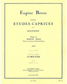 Eugène Bozza : 12 Etudes-Caprices pour Saxophone