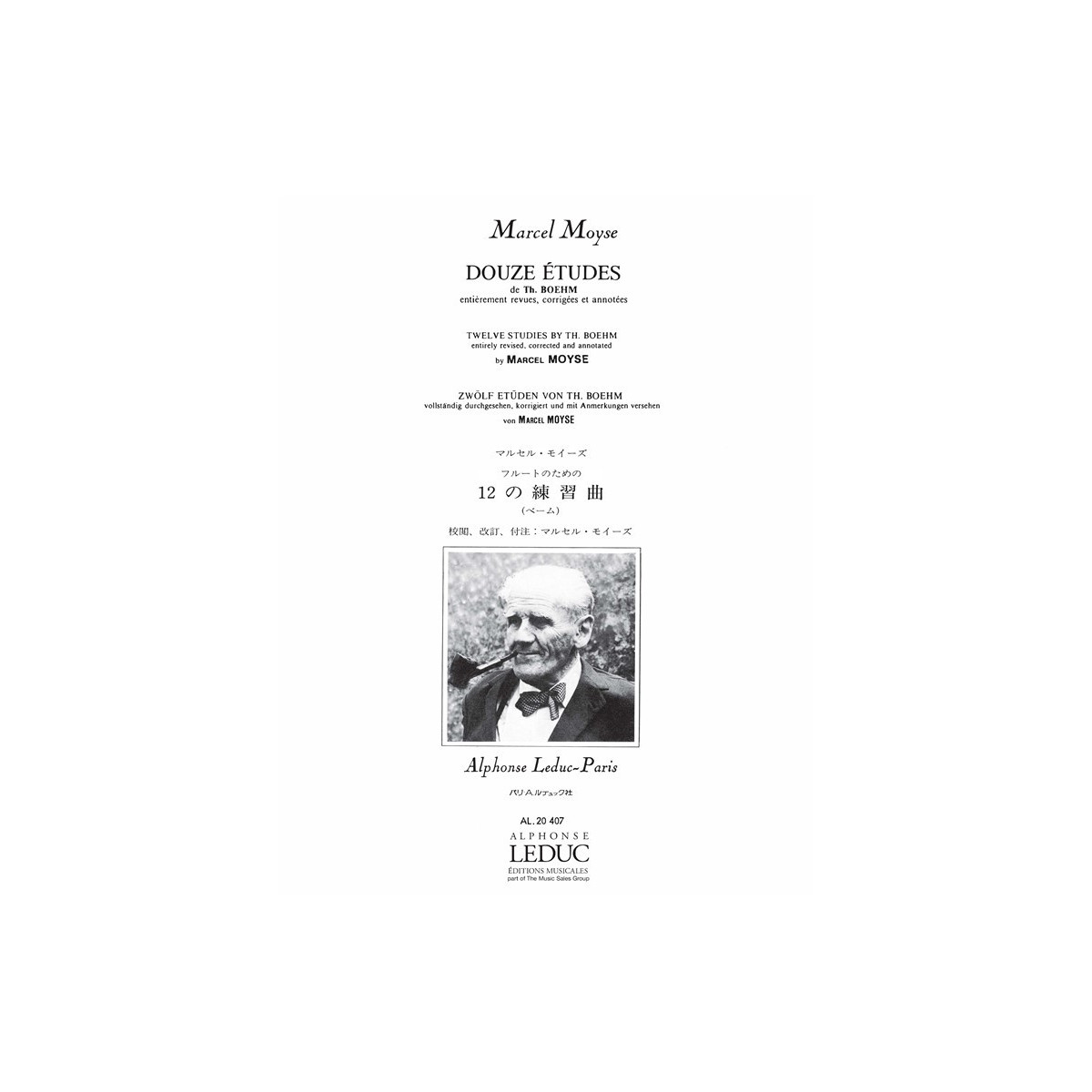 Marcel Moyse : 12 Etudes De Boehm pour flûte