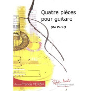 Quatre (4) Pièces pour Guitare - Jacques Féral - Robert Martin