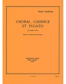 Choral, cadence et fugato...