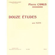 Pierre Camus : 12 Etudes pour Flûte - éditions Alphonse Leduc