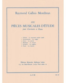 6 Pieces Musicales D'Etude