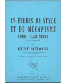 Quinze études de Style et...