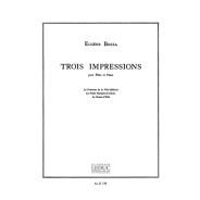 Trois (3) Impressions - Flute et Piano - Eugène Bozza - Alphonse Leduc