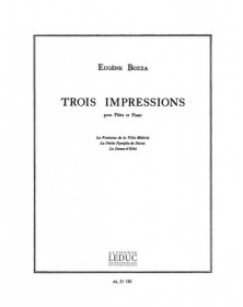 Trois (3) Impressions - Flute et Piano - Eugène Bozza - Alphonse Leduc