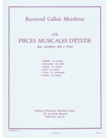 Six pièces musicales d'étude