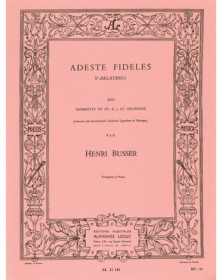 Adeste Fideles - Trompette et Piano - Henri Busser - Alphonse Leduc