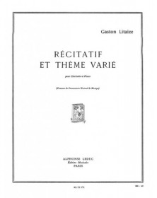 Recitatif Et Theme Varie