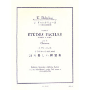 Ulysse Delécluse 20 Etudes Faciles - D'Apres A. Samie pour Clarinette - éditions Alphonse Leduc