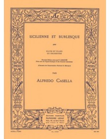 Sicilienne et Burlesque - Flute et Piano - Alfredo Casella - Alphonse Leduc