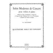 Maurice Hauchard : Solo Moderne De Concert N°4 La Mineur