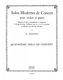Maurice Hauchard : Solo Moderne De Concert N°4 La Mineur