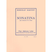 Sonatina For Clarinet And Piano H.356