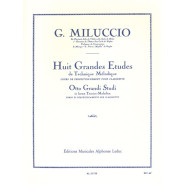 Giacomo Miluccio : 8 Grandes Etudes de technique mélodique