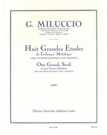 Giacomo Miluccio : 8 Grandes Etudes de technique mélodique