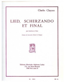 Lied Scherzando Et Final