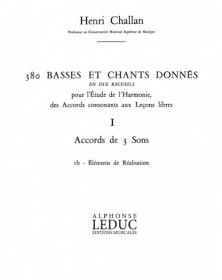380 Basses et Chants Donnés Vol. 1B - Henri Challan - Alphonse Leduc