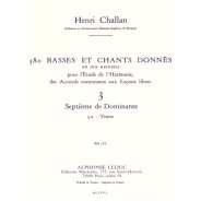 380 Basses et Chants Donnés Vol. 3A - Henri Challan - Alphonse Leduc
