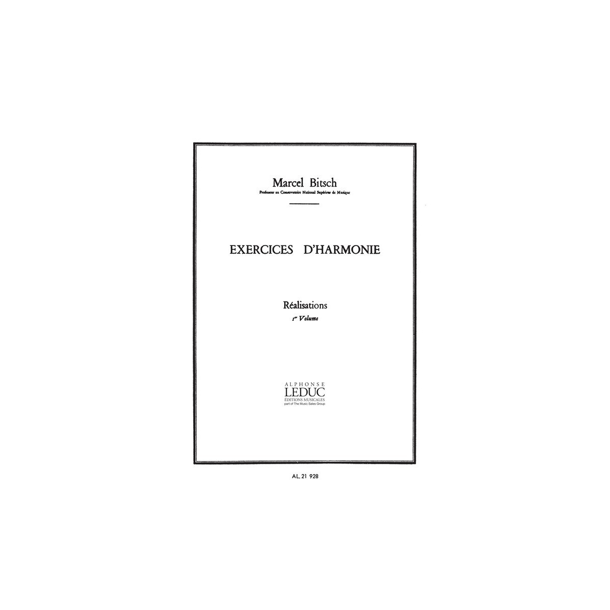 Exercices D'Harmonie vol. 1 Realisations