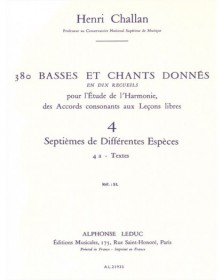 380 Basses et Chants Donnés Vol. 4A - Henri Challan