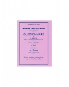 Donne Questionnaire...