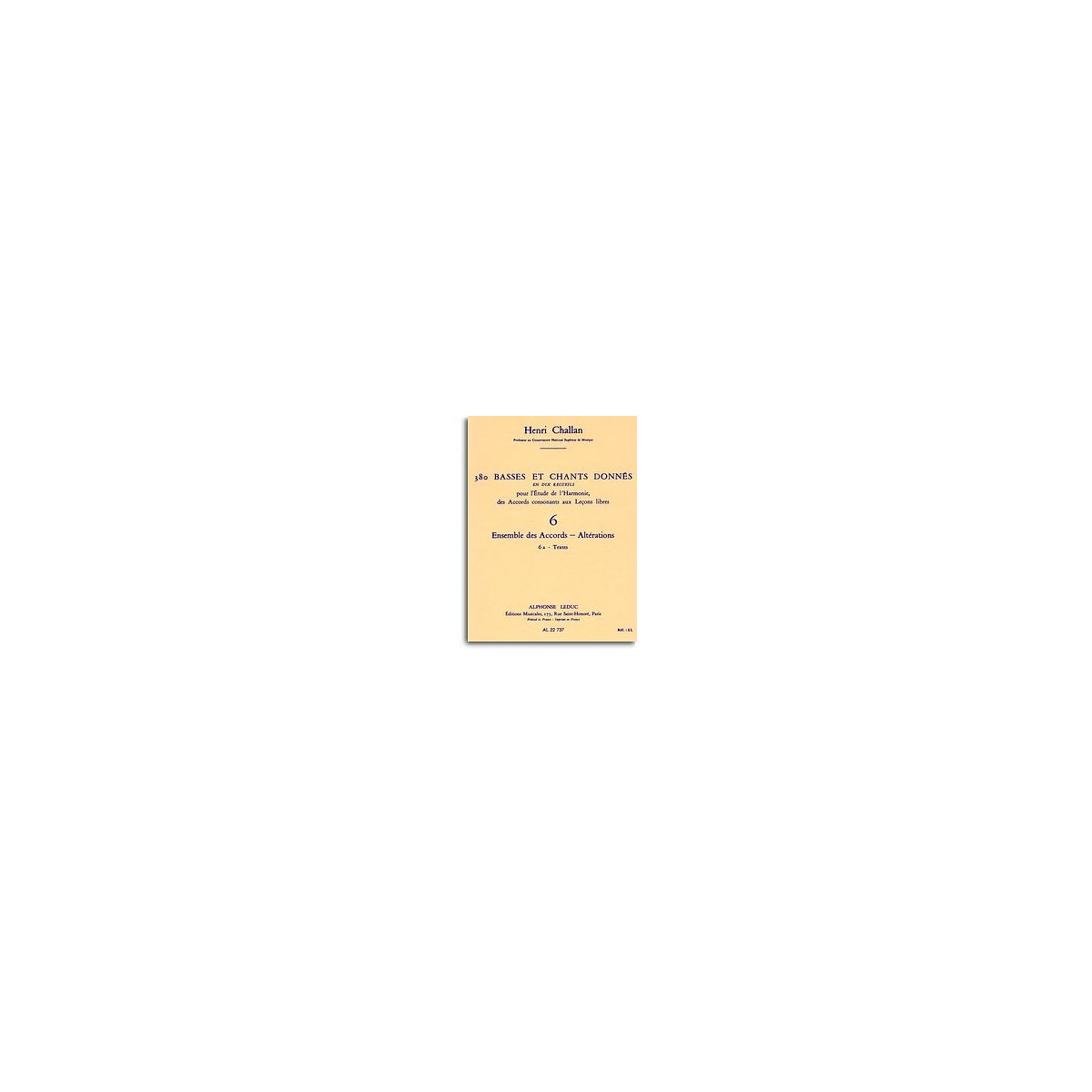 380 Basses et Chants Donnés Vol. 6A