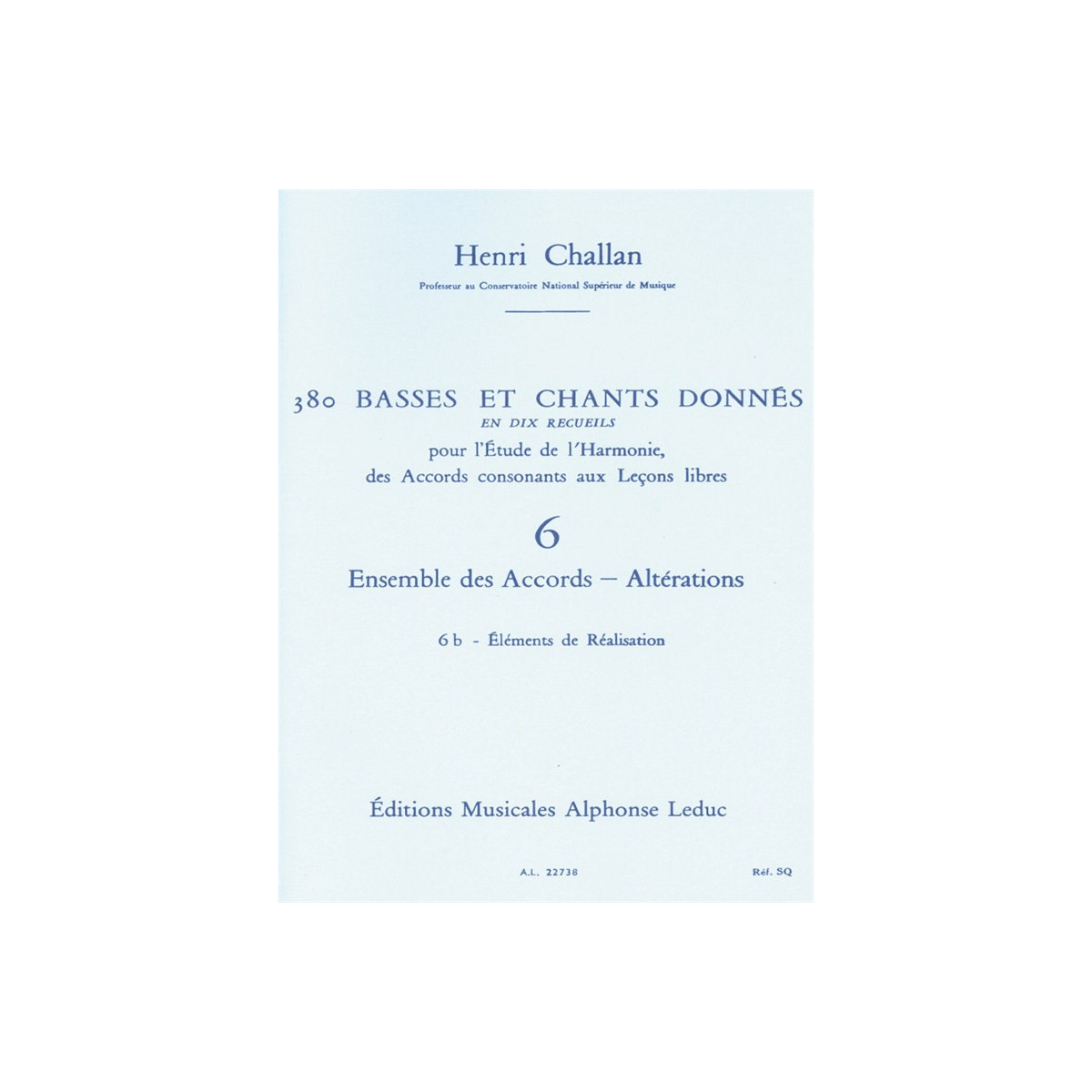 380 Basses et Chants Donnés Vol. 6B