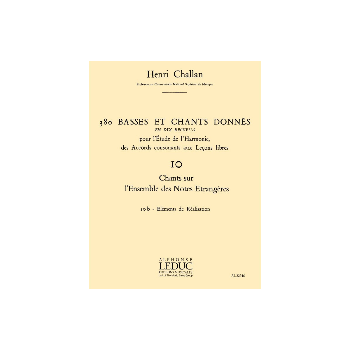 380 Basses et Chants Donnés Vol. 10B