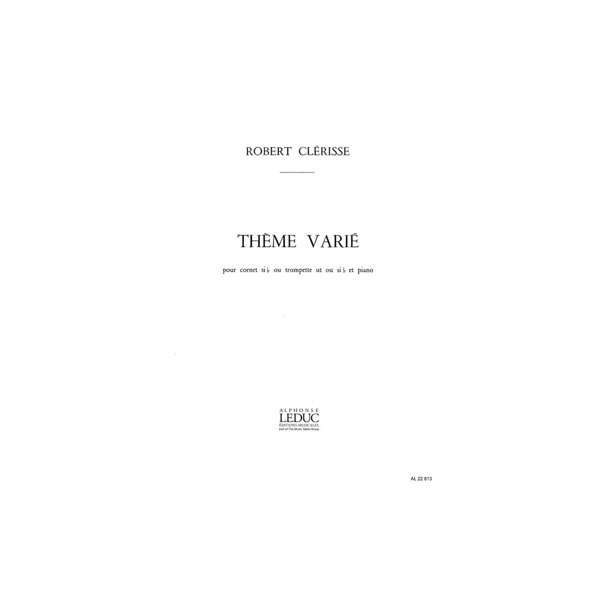 Thème Varié - Trompette - Robert Clérisse - Alphonse Leduc