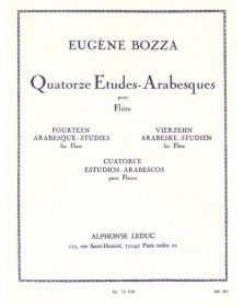 14 Etudes-Arabesques - Flute - Eugène Bozza - Alphonse Leduc