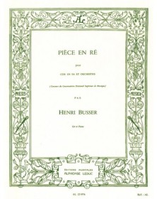 Piece En Re -Cor Et Orch