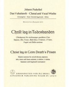 Christ lay in grim deaths...