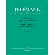 Georg Philipp Telemann : 12 Fantaisies pour Flute Seule TWV 40:1-12