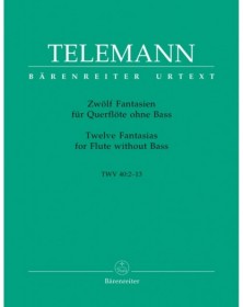 Georg Philipp Telemann : 12 Fantaisies pour Flute Seule TWV 40:1-12