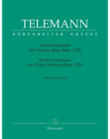 Twelve Fantasias For Violin