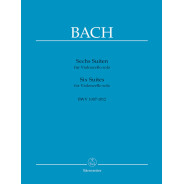 JS BACH - 6 Suites pour Violoncelle Seul BWV 1007-1012 - Barenreiter - BA320 - 9790006401390