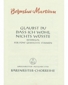 Glaubst du, dass ich wohl...