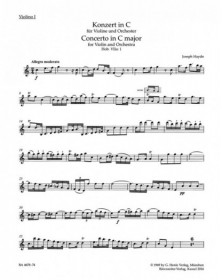Concerto For Violin In C