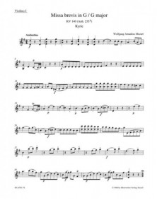 Missa brevis in G major K.140