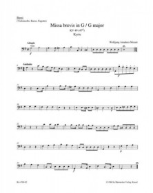 Missa Brevis In G Major K.49