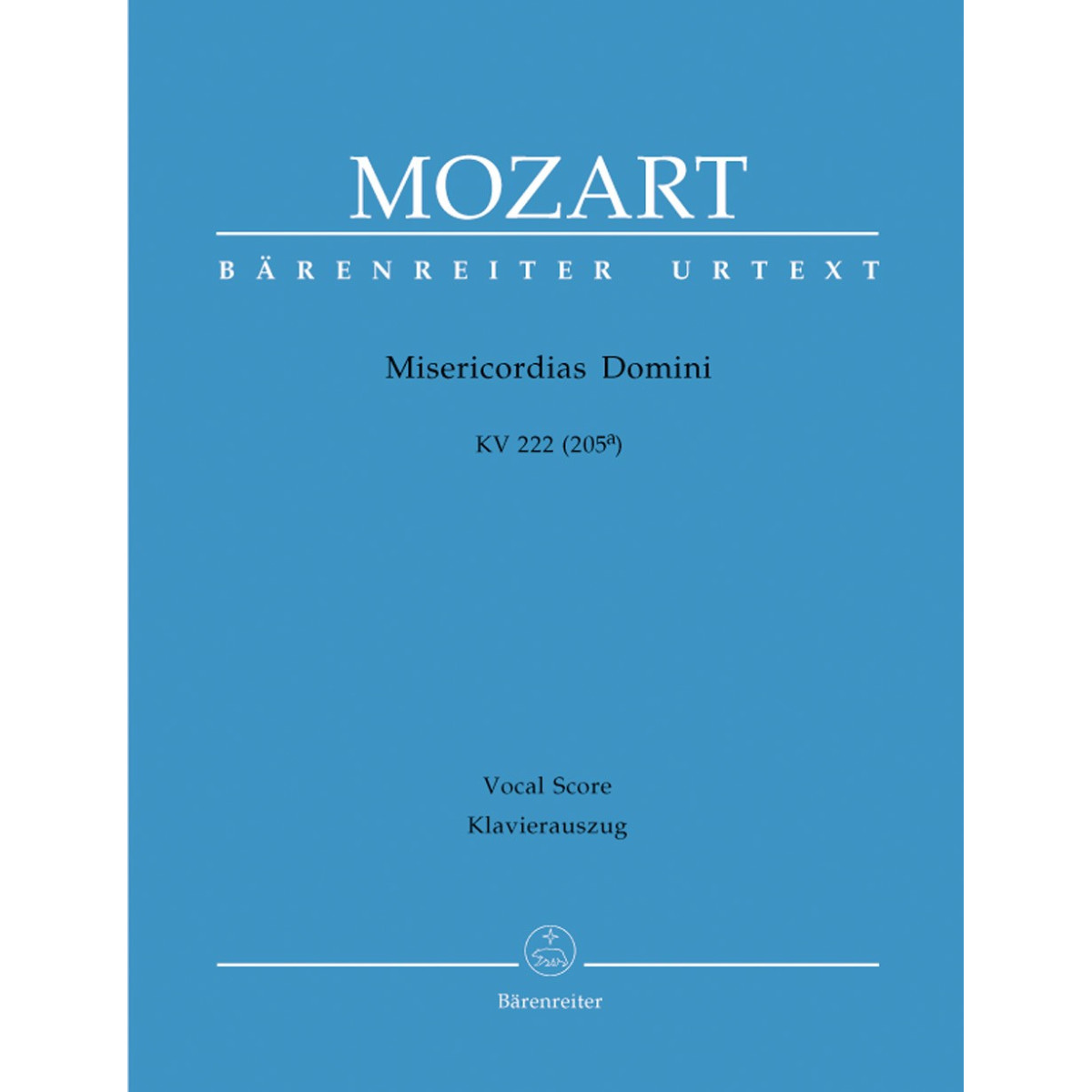W.A. Mozart : Misericordias Domini K.222 (Chant / Piano)