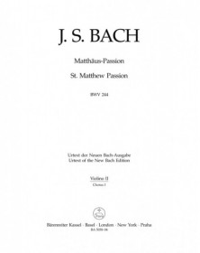 St Matthew Passion BWV 244
