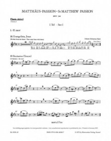 St Matthew Passion BWV 244